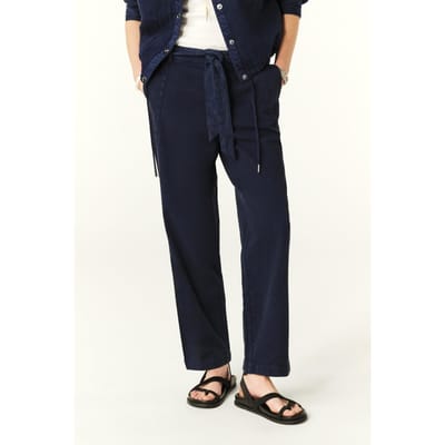 BA&SH Pantalon Sarker Bleunuit Size: 36 | Straight Pants Outlet | Dames | Blauw
