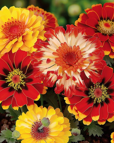 Ganzebloem Zaden Chrysanthemum Carinatum Gemengd Eenjarig Snijbloem