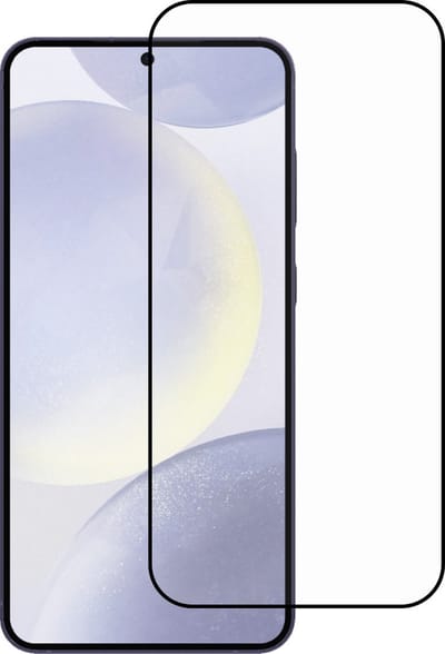 Smartphonica Screenprotector Geschikt voor Samsung Galaxy S24 Plus - Full Cover Tempered Glass with Round Edge - Gehard glas met Afgeronde Hoeken geschikt voor Samsung Galaxy S24 Plus