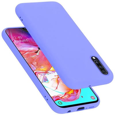 Cadorabo Hoesje geschikt voor Samsung Galaxy A70 / A70s in LIQUID LICHT PAARS - Beschermhoes gemaakt van flexibel TPU silicone Case Cover