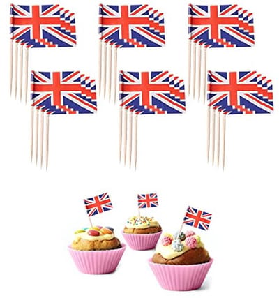 110 stuks Union Jack Tandenstokers voor Feestdecoratie en Cocktails