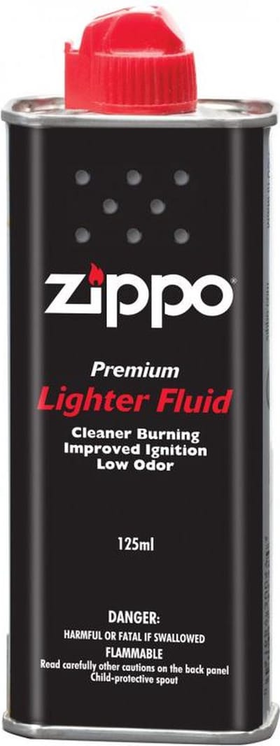 3x Zippo vloeistof flacon 125ML + Originele Vuursteentjes