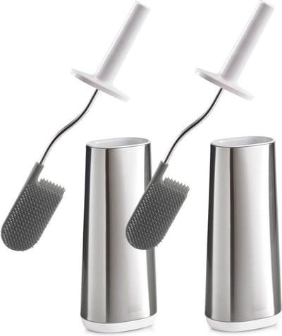 Joseph Joseph - Bathroom Steel Flex Toilet Brush Set of 2 Pieces