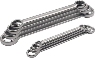 Dubbele Ringsleutelset Recht DIN 837 8-Delig 6-22 mm