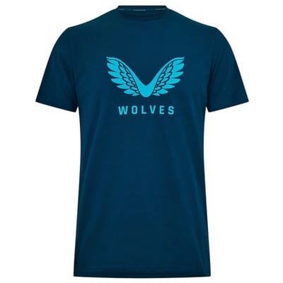 Castore Wolves-T-shirt voor heren (Baai Groen)