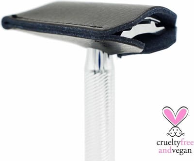 Jumada's - Universeel Reiskapje scheermes - Leder - Voor onder andere Safety Razor - Beschermkapje scheermesjes -