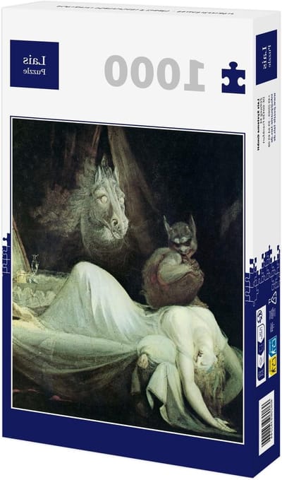 Legpuzzel Nachtmerrie - Kunstpuzzel Füssli - Ontspannende hobby - Klassiek kunstwerk - 1000 stuks - Meerdere kleuren