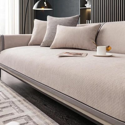 Luxe Chenille Sofa Kussen Vier Seizoenen Universele Antislip Kussen Moderne High-end Sofahoes Rugleuning Handdoek Stof 50x70cm