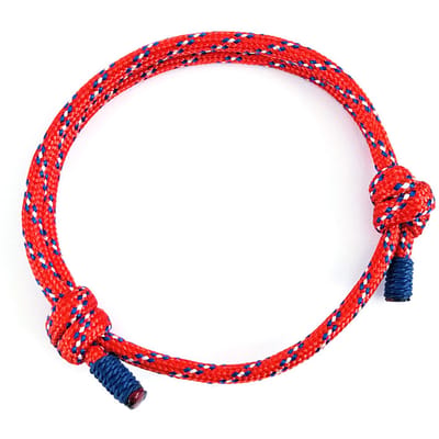 Bracelet en Corde de Parachute Camouflage Rouge Réglable Unisexe Tendance Corde Bracelets d'Amitié red