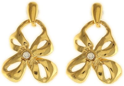 Behave - Dames oorbellen - Goudkleur bloemvorm chic detail - 3,5 cm