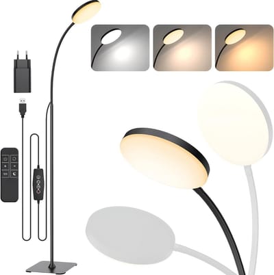 DailySupplies® Booglampen Staand Voerlamp - Vloerlampen Woonkamer - Zwart