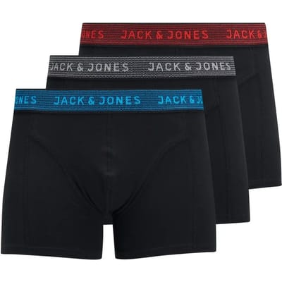 JACK & JONES- JACWAISTBAND TRUNKS 3 PACK NOOS - Heren - Trunks