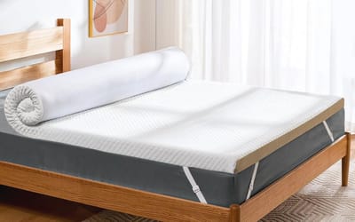 Visco-elastische Matrastopper 180 x 200 cm - 7,5 cm Hoogte, Bamboe en Gelschuim, H2/H3 Hardheid