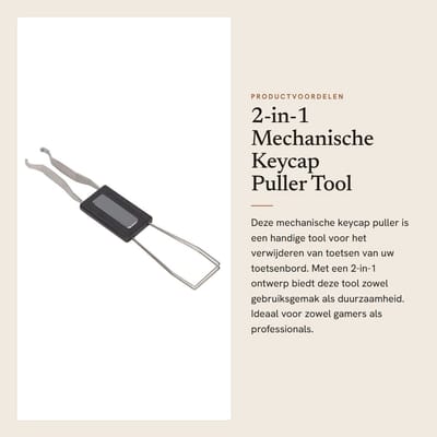 Dailygoods- Switch Puller 2-in-1 Ontwerp - Keycap Verwijderaar - Mechanische Toetsenbord Tool - Duurzaam ABS/Metaal - Sterke Compatibiliteit - Keycap Remover