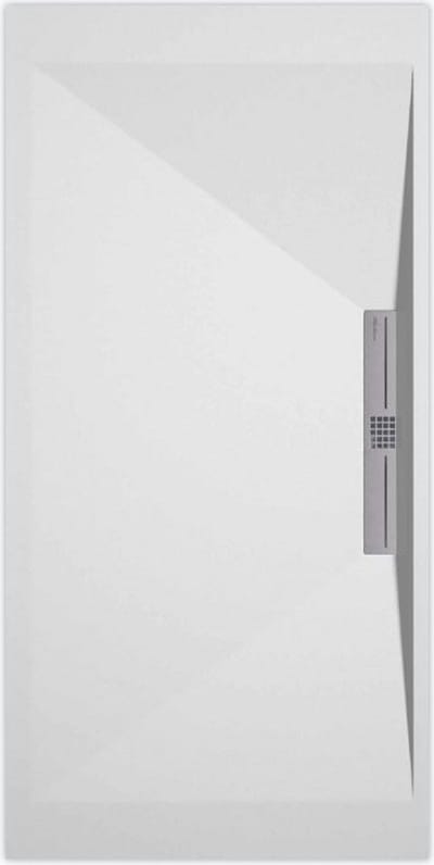 Sanifun douchebak Stone Side White Smooth 900 x 700 S