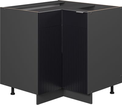 Vicco Fame-Line Hoekkast – 80.5 cm zonder werkblad Zwart gestreept