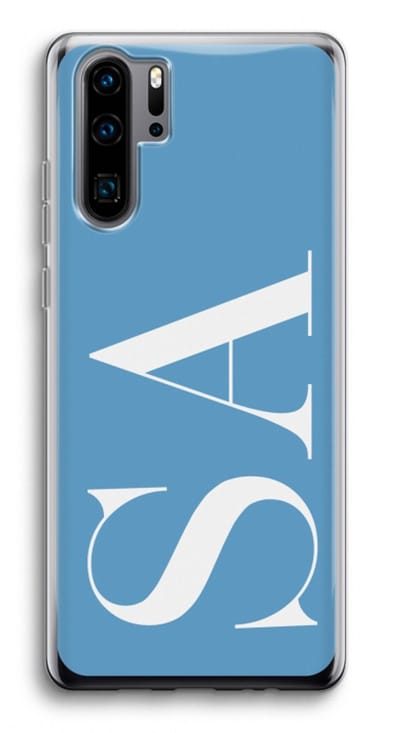 Gepersonaliseerd - Case Company® - Hoesje geschikt voor Huawei P30 Pro hoesje - Monogram N°2 - Soft Cover Telefoonhoesje - Bescherming aan alle Kanten en Schermrand