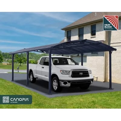 Palram |canopia - Carport Arcadia - Enkel - Donkergrijs/brons - 650x360cm