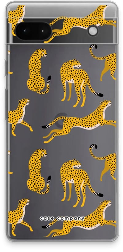 Case Company® - Hoesje geschikt voor Google Pixel 6a hoesje - Luipaard - Soft Cover Telefoonhoesje - Bescherming aan alle Kanten en Schermrand
