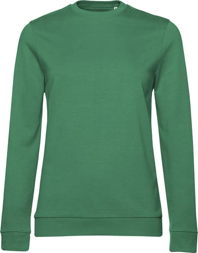 Sweater 'French Terry/Women' B&C Collectie maat S Kelly Groen