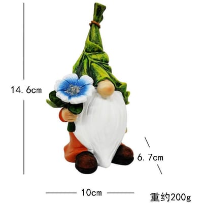 Hars Dwerg Regenmeter Buiten Tuin Regen Reageerbuis Gezichtsloze Elf Decoratie Tuin Kleine Ornamenten white