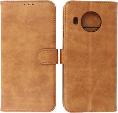 Hoesje Geschikt voor Nokia X10 / X20 - Book Case Telefoonhoesje - Kaarthouder Portemonnee Hoesje - Wallet Cases - Bruin