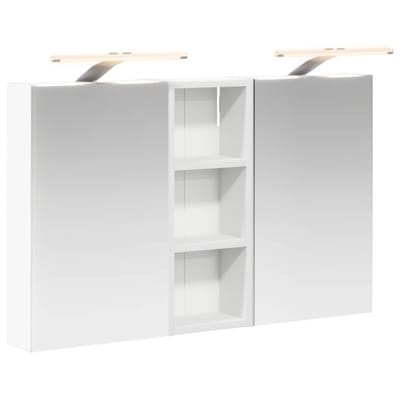 vidaXL - Badkamerkast - set - 3 - st - 80 - x - 10,5 - x - 50 - cm - Bewerkt - hout
