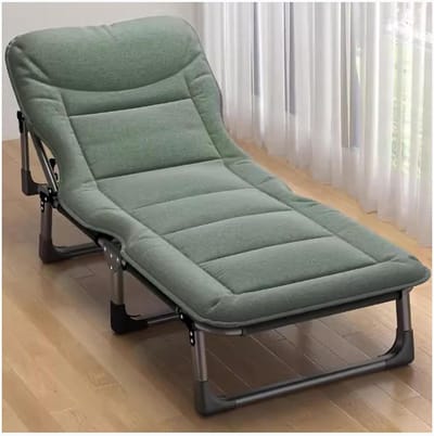 Opvouwbaar campingbed - Gastenbed draagbaar - Ontspannen buiten - 4 standen verstelbaar - 190x75cm - Effend