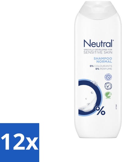 12 x Neutral - Shampoo - Gevoelige huid - 250 ml - Neutral Shampoo - Shampoo Gevoelige Hoofdhuid - Shampoo Zonder Parfum - Shampoo Zonder Kleurstoffen - Shampoo Zonder Parabenen