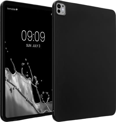 kwmobile Hoes geschikt voor Apple iPad Pro 13" (2024) - Siliconenhoes voor tablet in mat zwart - Tablet cover