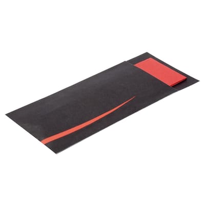Europochette Bari Rood Bestekzakje met Servet (100 Stuks) - Europochette CK239 - Restaurant - Hotel - Professioneel