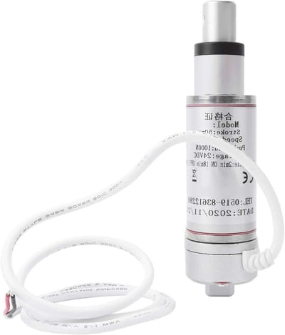 Krachtige lineaire actuator motor voor tillen en verplaatsen van objecten tot 100 kg met 50 mm slag en 12 mm/s snelheid