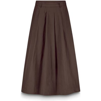 Summum Skirt Taft Light Rokken Donkerbruin 6s1348-12259