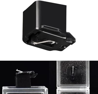 Platenspeler Naald Vervanging - Ovale Stylus - Muziek Luisteren - Verbeterde Geluidskwaliteit - 03 x 07 mm - Zwart