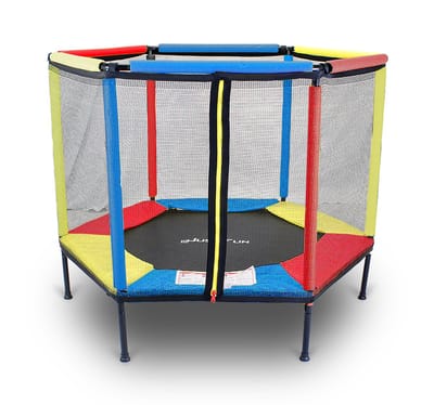 TRAMPOLINE SPEELPARK VOOR HUIS EN TUIN 140 MULTICOLOR