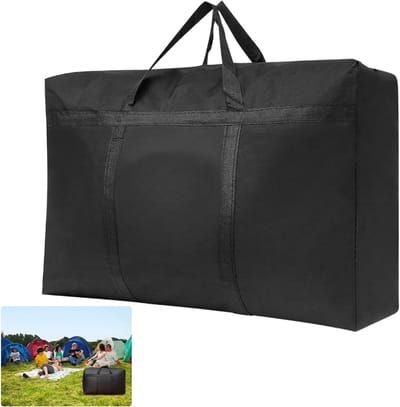 Super Grote Opbergzak 180 Liter, Duurzame 600D Tas voor Camping, Bedlinnen, Kleding en Reizen