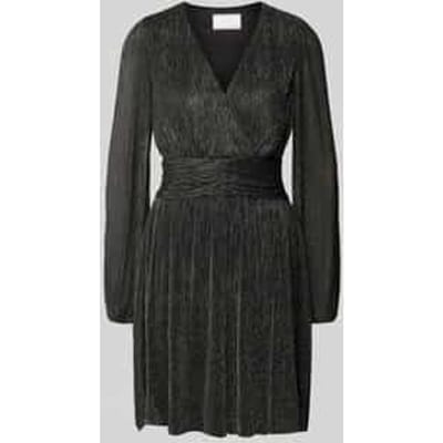 Knielange jurk in wikkellook