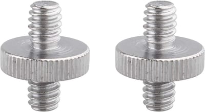 Schroefadapter Set - Camera Schroef - Statief Bevestiging - Volledig Metaal - 1/4 Inch - Zilver