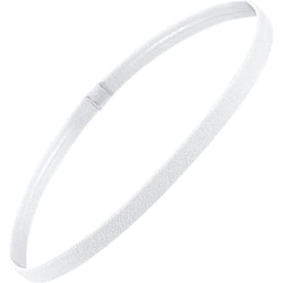 Dun Antislip Elastisch Sport Hoofdband Haarband met Antislip Siliconen Grip Oefening Zweetband Hoofddeksel voor Mannen Vrouwen white