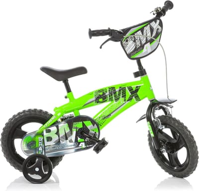 Kinderfiets - Loopfiets - Buiten spelen - Met steunwielen - 12 inch - Groen
