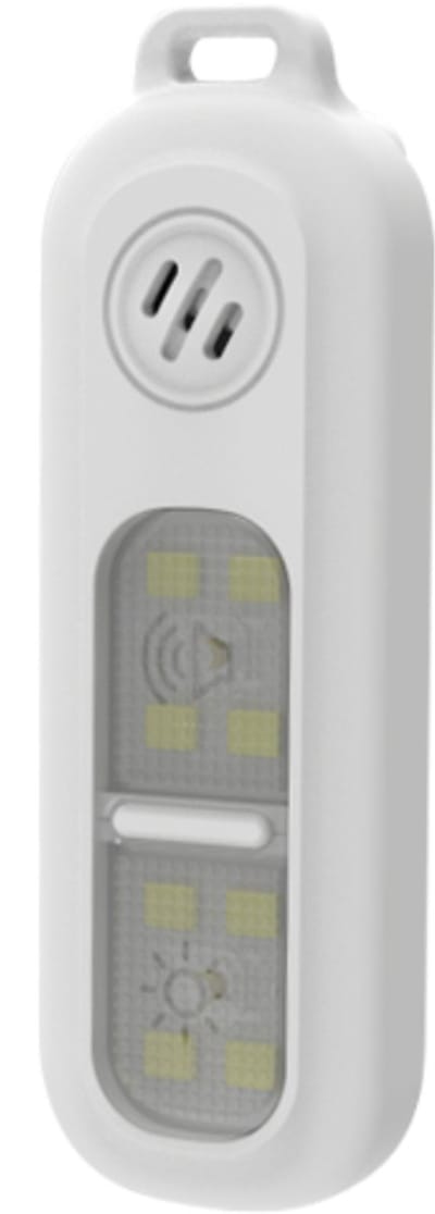KIMO DIRECT Alarm Sleutelhanger - Persoonlijk Alarm - Met Clip en Koord - Zelfverdediging - 130dB - Wit