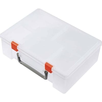 TRU COMPONENTS Assortimentsdoos (l x b x h) 250 x 190 x 80 mm Aantal vakken: 6 Variabele onderverdeling, Incl. handgreep Inhoud 1 stuk(s)