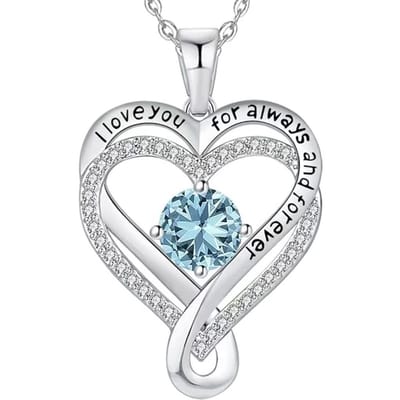 Lumici® Exclusive | Hart In Hart Ketting V3 - Zilveren Hartjes Ketting - S925 Sterling Zilver - Licht Groene CZ Kubieke Zirconia - Valentijn Cadeau - Cadeau Voor Haar - Moederdag Cadeau - Dames Ketting - Liefde - Tijdloos Design