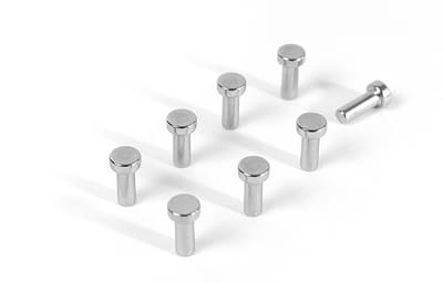 Magneet Spijkertjes 'Tiny' 8 x (Neodymium koelkastmagneten en magneetbord magneetjes) van Trendform
