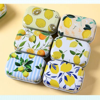 136 Stuks Klapdeksel Blikdoos Mini Rechthoekige IJzeren Doos Decoratieve Doos Draagbare Kleine Opbergblikjes Snoep Pillen Paperclip Cutestyle 1pc