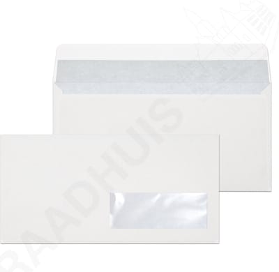 Raadhuis dienstenvelop DL (EA5/6) - 110x220mm - - venster rechts - met plakstrip - wit - 200 stuks - envelop - RD-402530-200