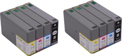 KATRIZ® huismerk inkt voor|Epson 2x T7011XL BK+ 2x T7012XL Cyan + 2x T7013XL Magenta + 2x T7014XL Yellow  | (8stuks) - Met chip