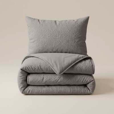 Sleeptime® 2 in 1 Dekbed zonder Overtrek Salva - Dekbed - 140 x 200 cm + 1 x kussensloop 60x70 - Taupe