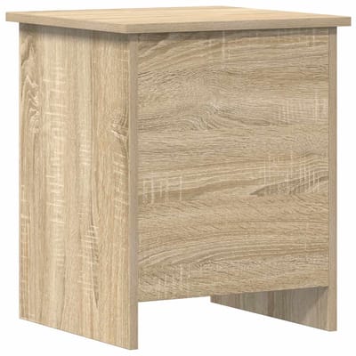 vidaXL - Opbergkist - met - opslag - Sonoma - Eiken - 40 - x - 40 - x - 50 - cm - Bewerkt - hout