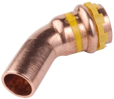 VSH SudoPress Koper Gas Bocht 45° FØ 18 Type SPG5040V, 6674129